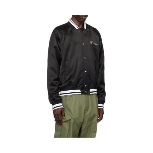 College Straight Hem Bomber Jacket