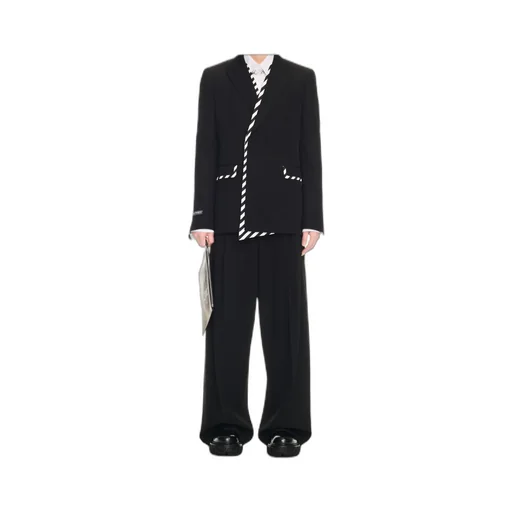 Dart Detailed Wide Leg Pants