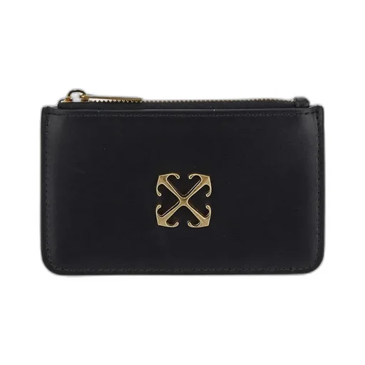 Logo Plaque Zip-Up Wallet