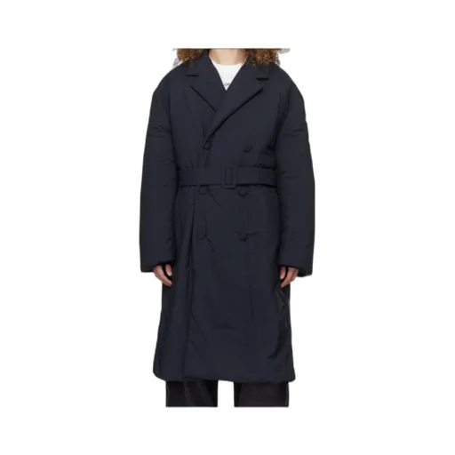 Belted Double-Breasted Padded Coat