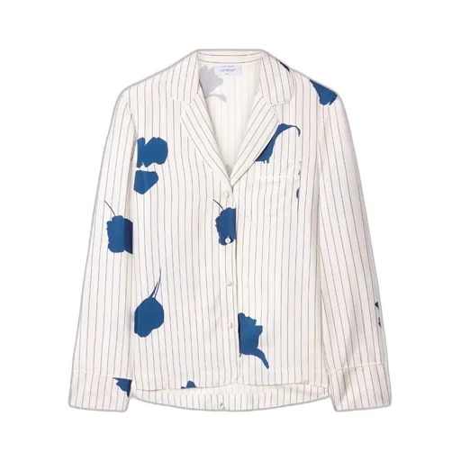 Striped Poplin Pajama Shirt