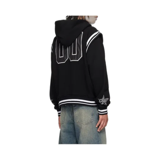Logo Detailed Drawstring Bomber Jacket