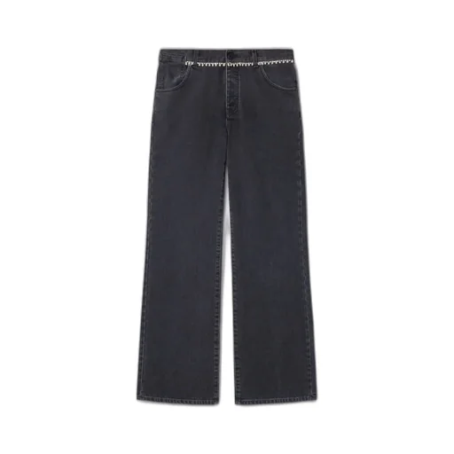 Belted Wide Jeans