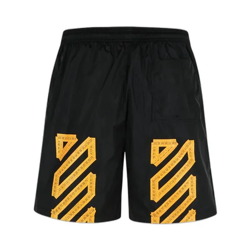 Logo Patch Drawstring Swim Shorts