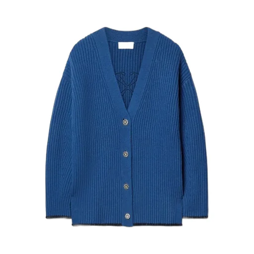 Logo-Embroidered Cardigan