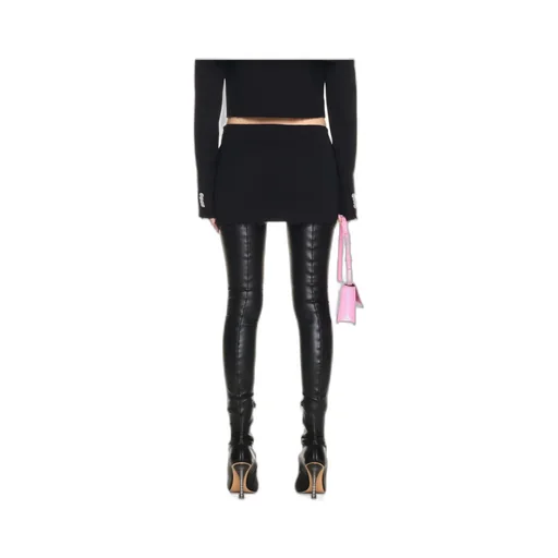 Logo Embroidered Mid-Rise Mini Skirt