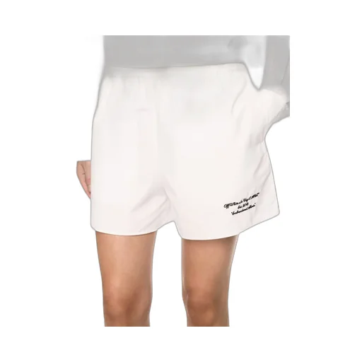 Logo Embroidered Poplin Shorts