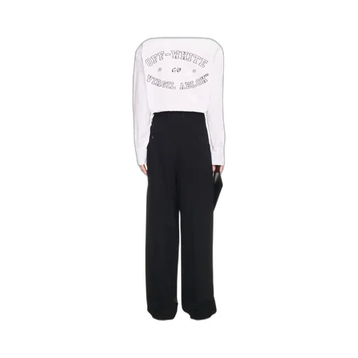 Dart Detailed Wide Leg Pants