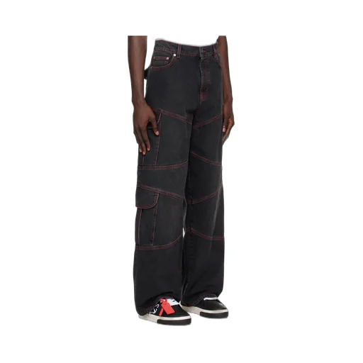 Script Samurai Straight Leg Jeans