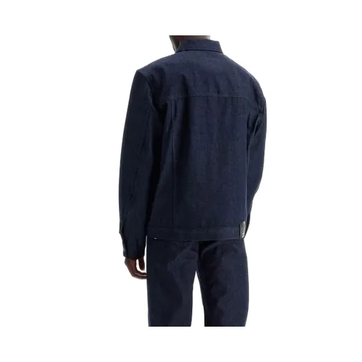 Logo Embroidered Denim Jacket