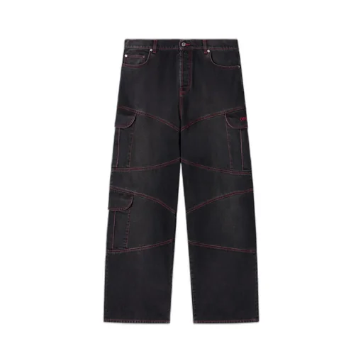 Script Samurai Straight Leg Jeans