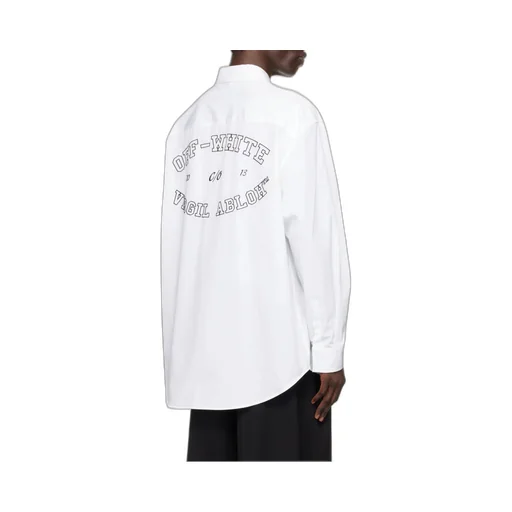 Logo Embroidered Long-Sleeved Shirt