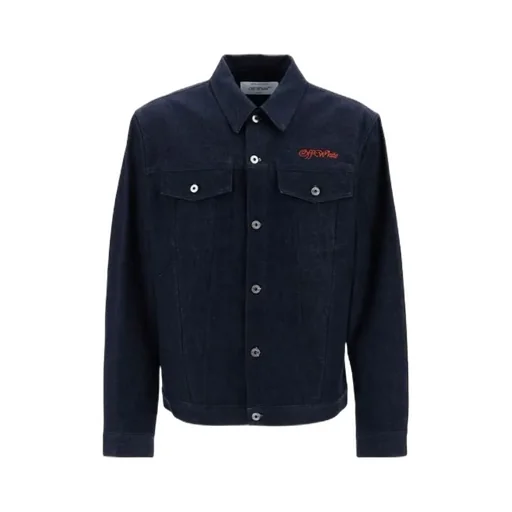 Logo Embroidered Denim Jacket