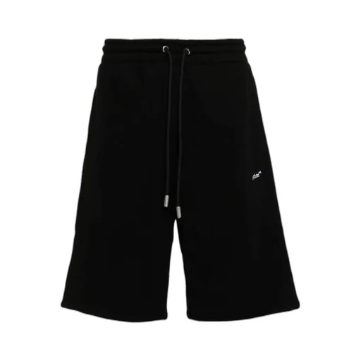 Embroidered-Motif Track Shorts