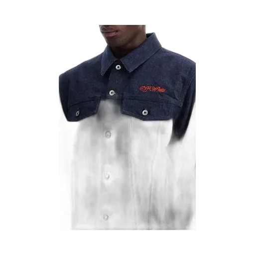 Logo Embroidered Denim Jacket