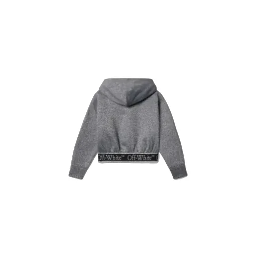 Bookish Logo Band Metallic Effect Hoodie