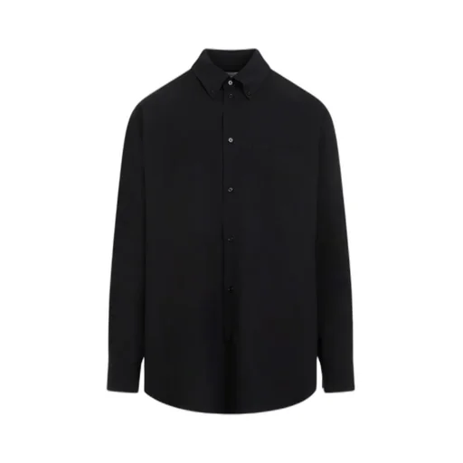 Logo Embroidered Buttoned Shirt Jacket