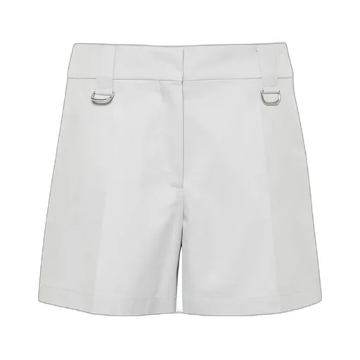 High Waist Straight Hem Shorts