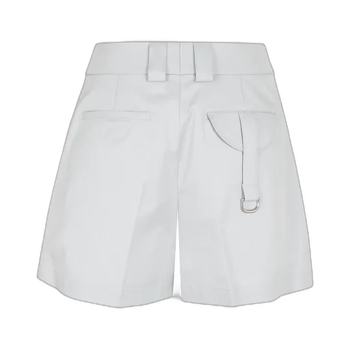 High Waist Straight Hem Shorts