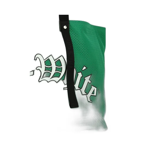 Logo Printed Mesh Top Handle Bag