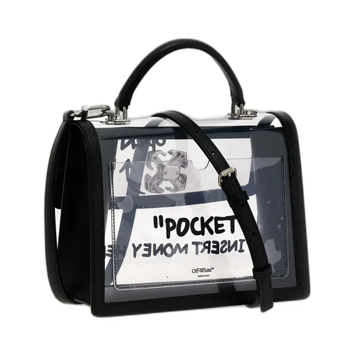 Logo Plaque Foldover Top Tote Bag