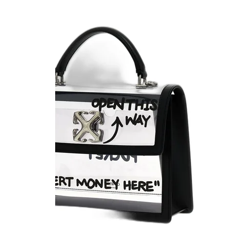 Logo Plaque Foldover Top Tote Bag