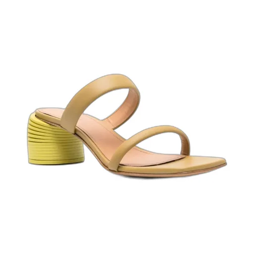 Spring 55Mm Leather Mules