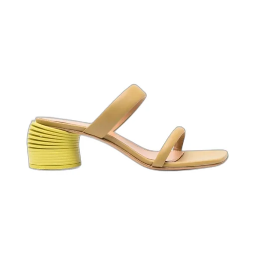 Spring 55Mm Leather Mules