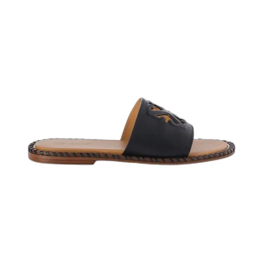 Twist Arrow-Embossed Slip-On Slides