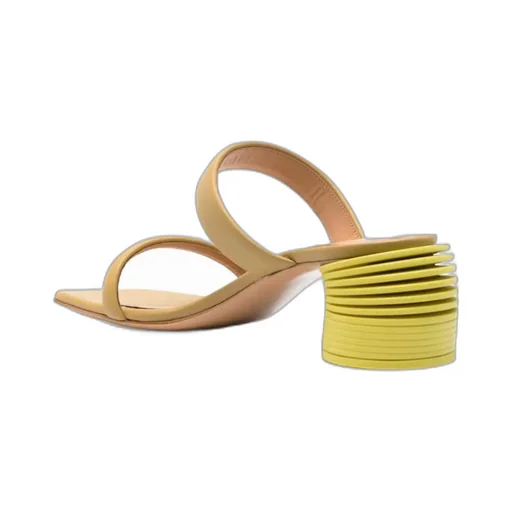 Spring 55Mm Leather Mules