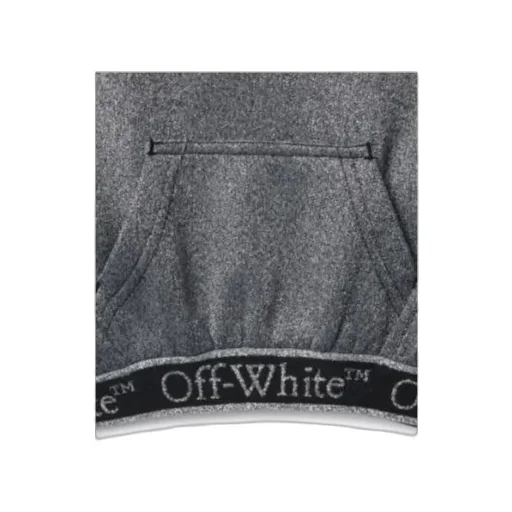 Bookish Logo Band Metallic Effect Hoodie