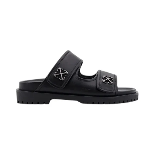 Arrow Plaque Flat Sandals