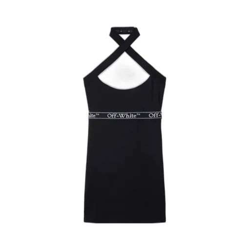 Logo Band Cross-Over Dress