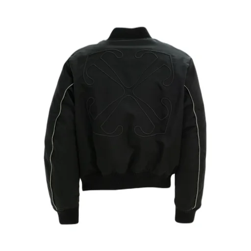 Zip-Up Padded Bomber Jacket