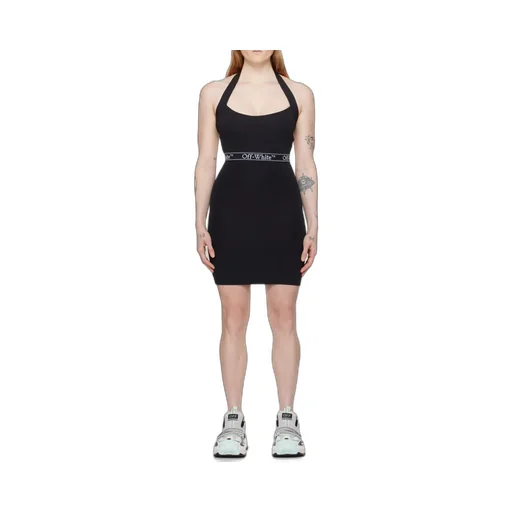 Logo Band Cross-Over Dress