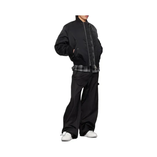 Zip-Up Padded Bomber Jacket
