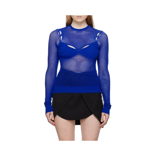 Long-Sleeved Hollow T-Shirt