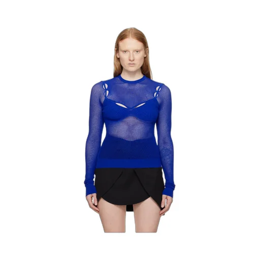 Long-Sleeved Hollow T-Shirt