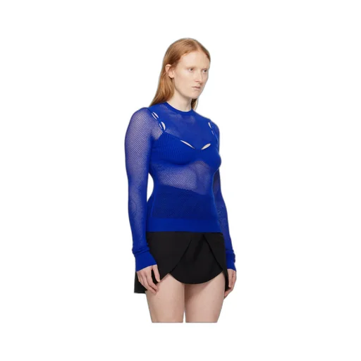 Long-Sleeved Hollow T-Shirt