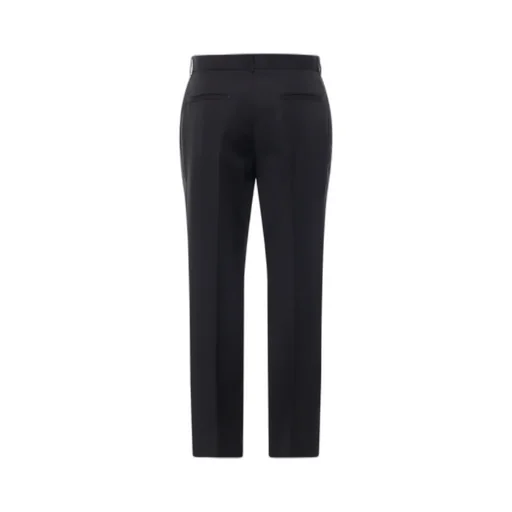 Logo Embroidered Straight Leg Trousers