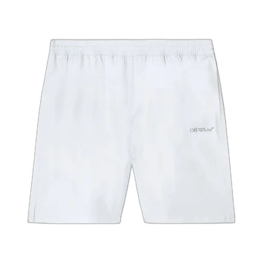 Arrows-Print High Waist Swim Shorts