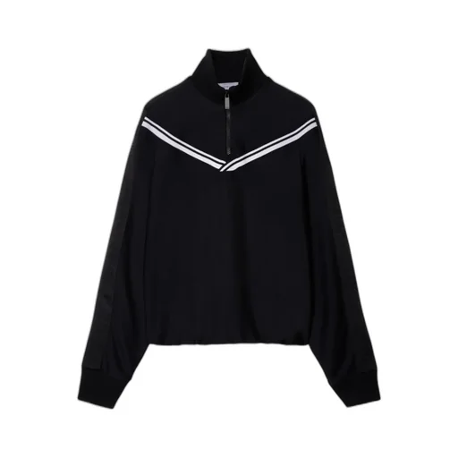 Zip-Up Straight Hem Track Jacket