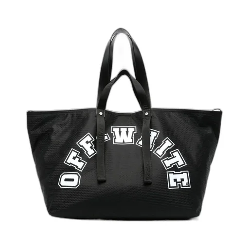 Logo Printed Top Handle Bag