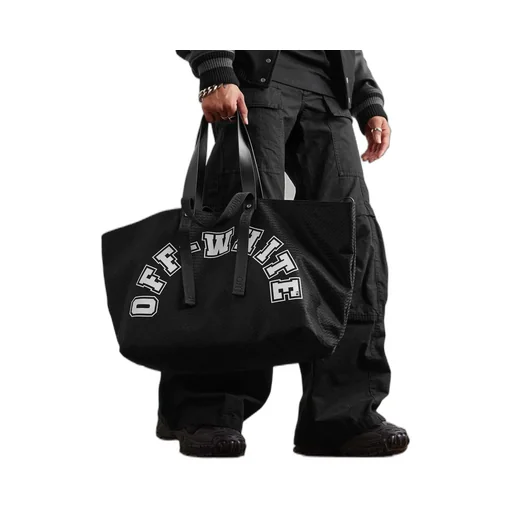 Logo Printed Top Handle Bag