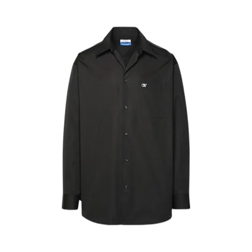 Logo Embroidered Long-Sleeved Shirt