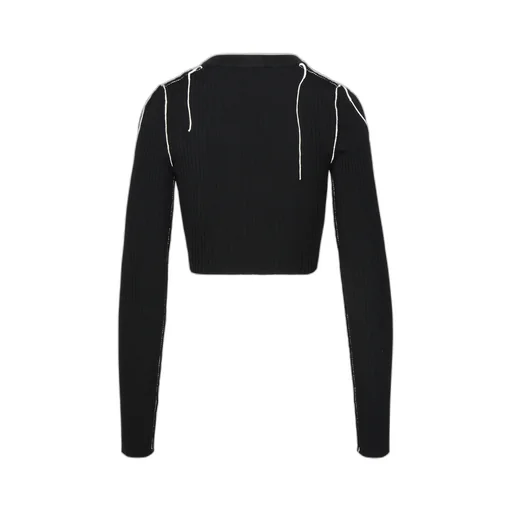 Logo Detailed Cropped Jumper