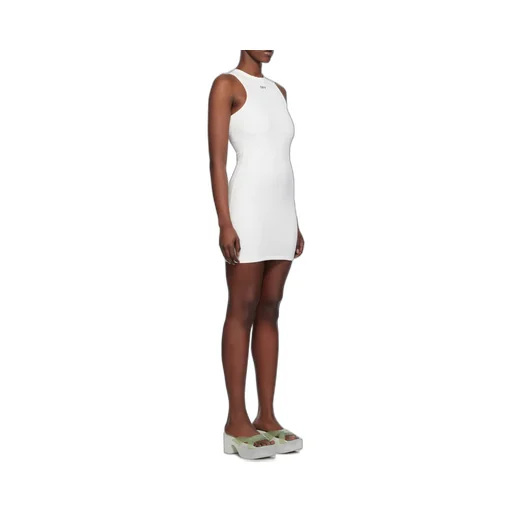 Logo Printed Bodycon Mini Dress