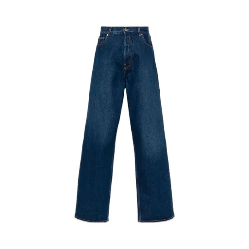 Logo Patch Wide Leg Jeans