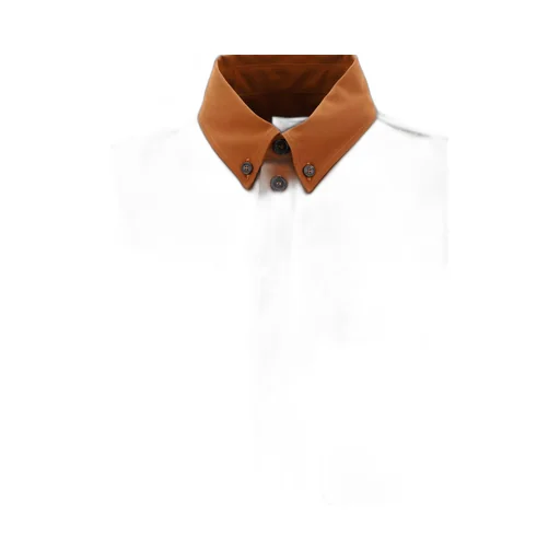 Ow Emb Cotgab Milit Curved Hem Shirt