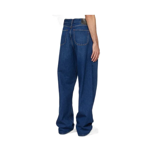 Logo Patch Wide Leg Jeans